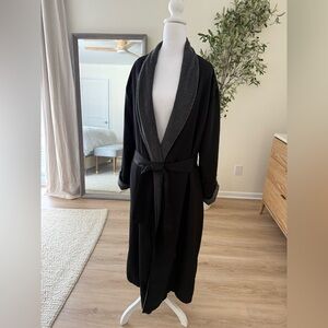 Elegant Black Belted Spa Robe